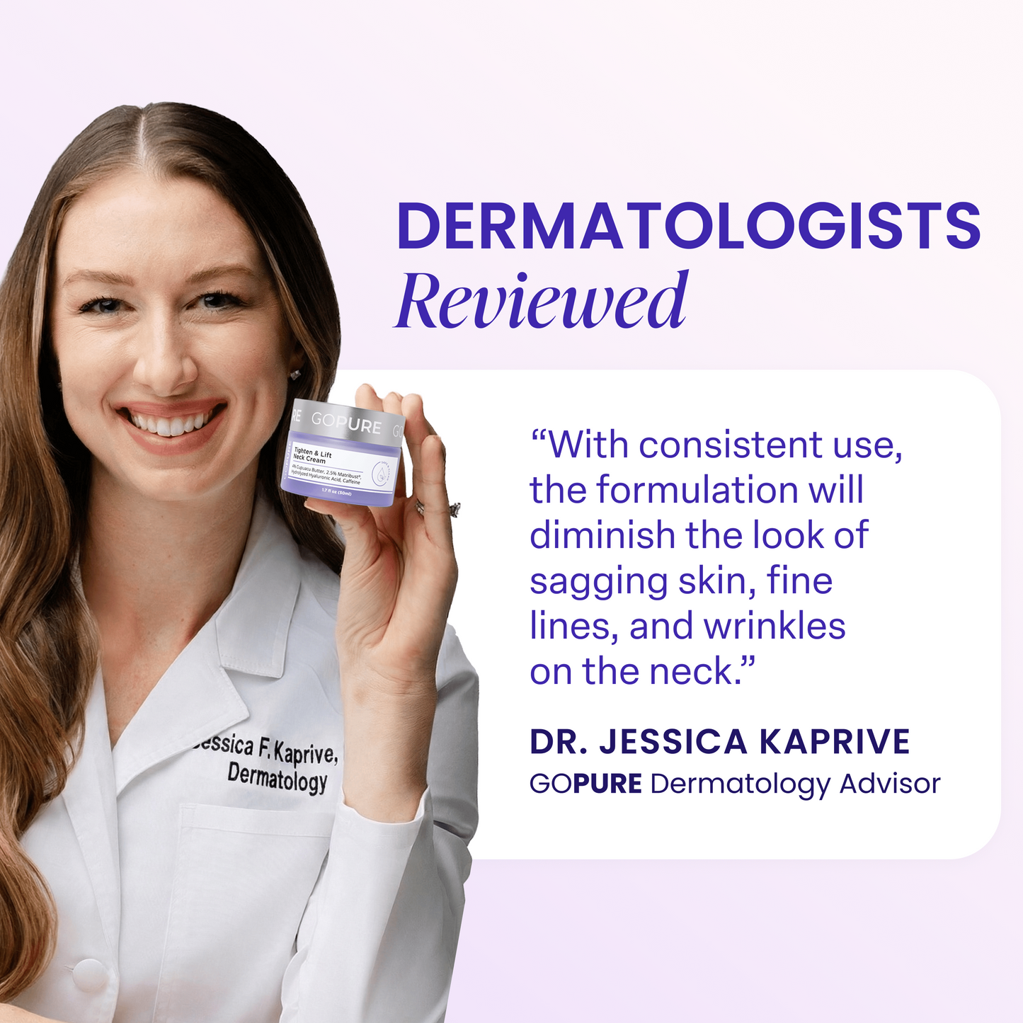 Tighten & Lift Neck Cream-specially formulated to target and combat sagging skin on the neck and chest, providing a visibly firmer and more lifted appearance.